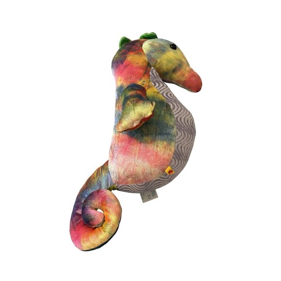 Rare Build-A-Bear Workshop Tie-Dye Seahorse Plush 14" 2012 Collectible Multicolo - Picture 4 of 4